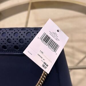 Navy Blue Perforated Women's Bag